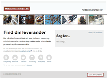 Tablet Screenshot of metalvirksomheder.dk